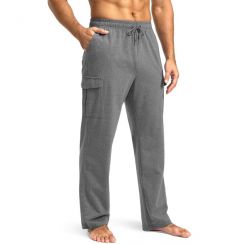 2 Prs Cotton Plain Loose Straight Jogger Sweatpants