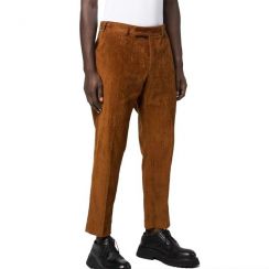 3 Prs Mens Corduroy Zip Fly Casual Straight Leg Fit Trousers