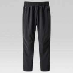 Casual Mid Waist Straight Softshell Pants